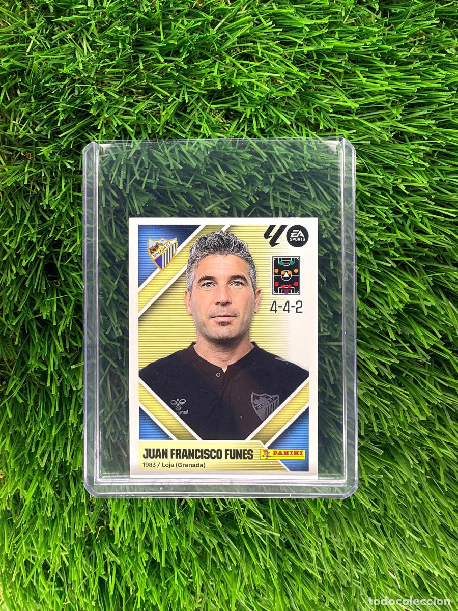 Cromos de f&uacute;tbol: N&ordm; 2 Juan Francisco Funes Entrenador M&aacute;laga CF Liga Este 26 27