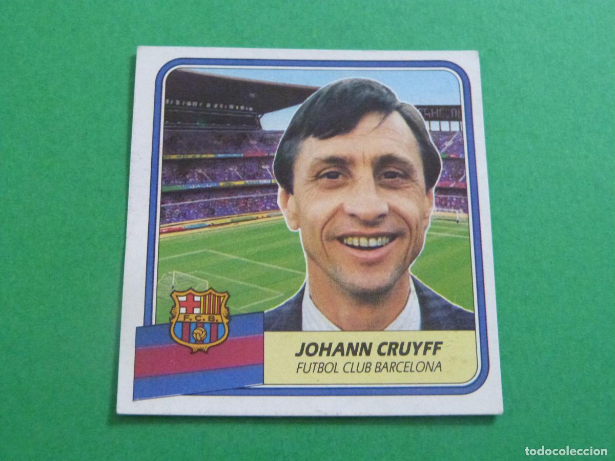 Cromos de f&uacute;tbol: CROMO FUTBOL JOHANN CRUYFF F.C.BARCELONA DESPEGADO LIGA ESTE 1989-1990/89-90