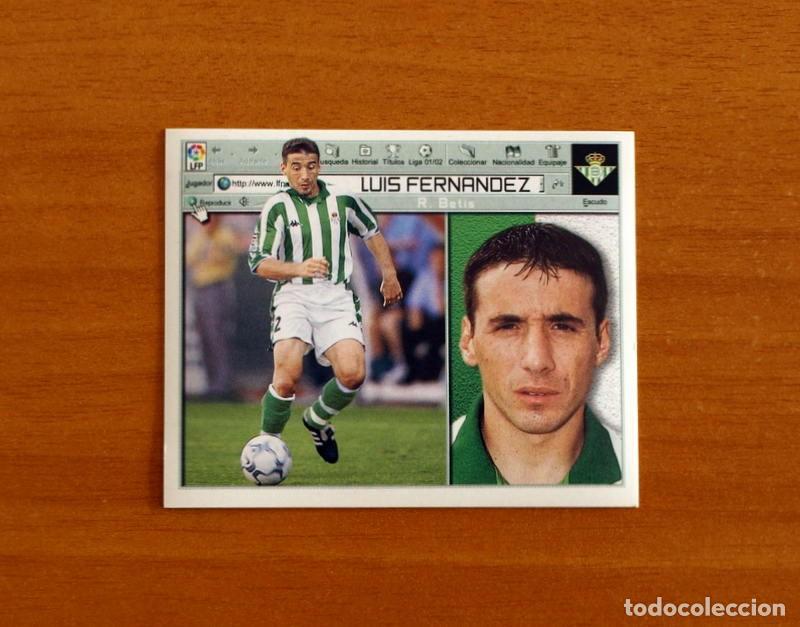 Cromos de f&uacute;tbol: Real Betis - Luis Fern&aacute;ndez - Ediciones Este Liga 2001-2002, 01-02 - Nunca pegado