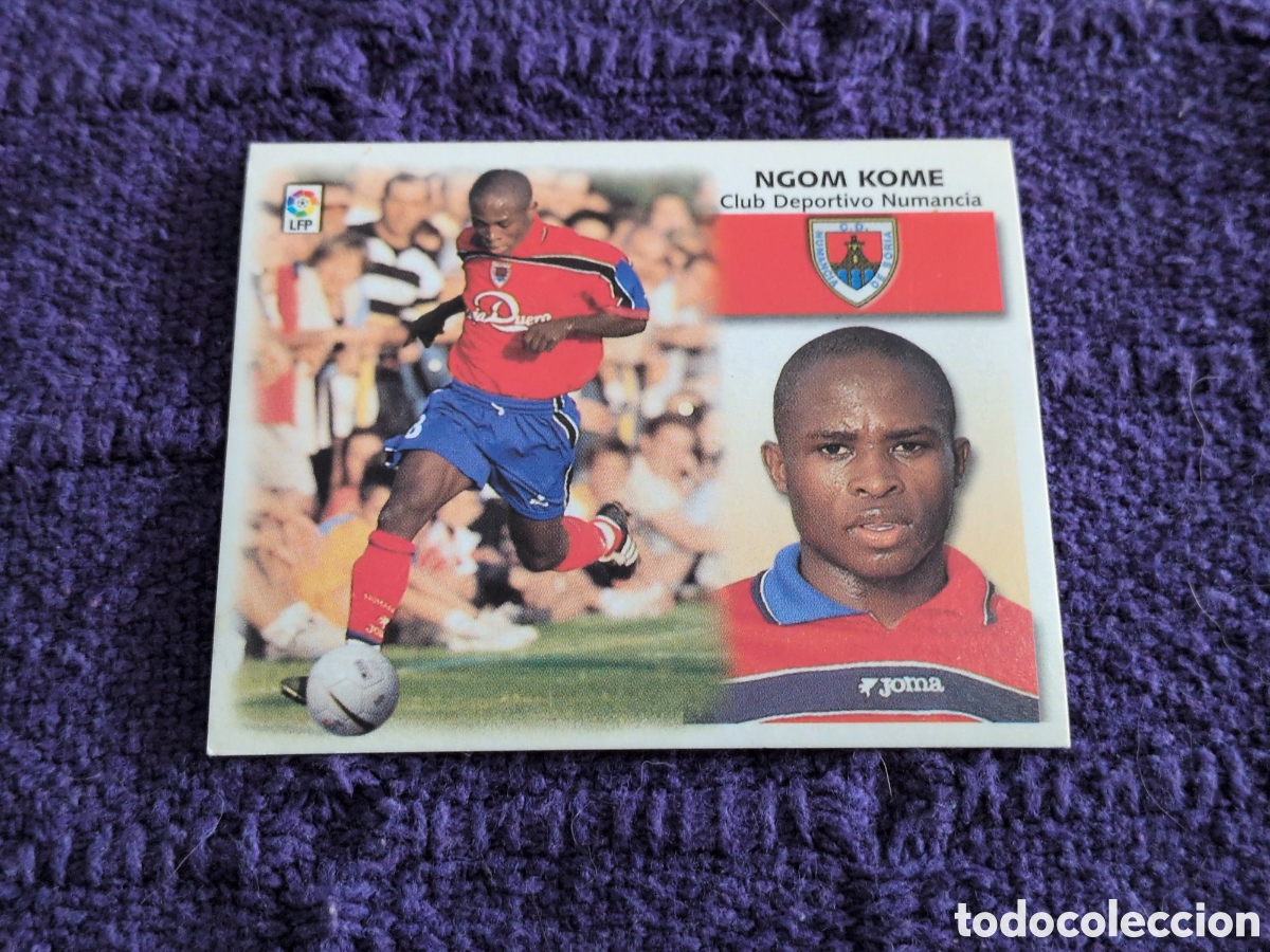 Figurine di Calcio: NGOM KOME NUMANCIA FICHAJE 4 BIS LIGA ESTE 1999/00 99 00 NUNCA PEGADO SIN PEGAR