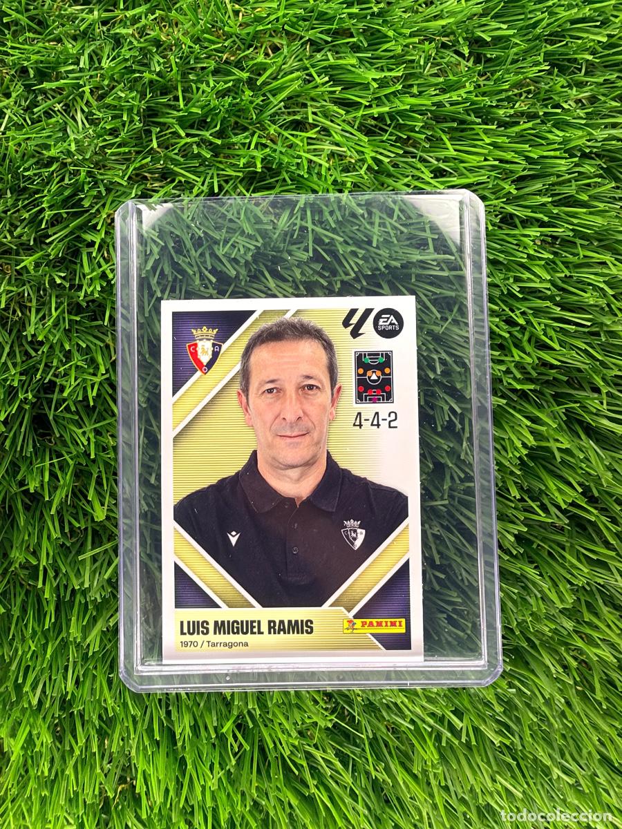 Cromos de f&uacute;tbol: N&ordm; 2 Luis Miguel Ramis Entrenador CA Osasuna Liga Este 26 27