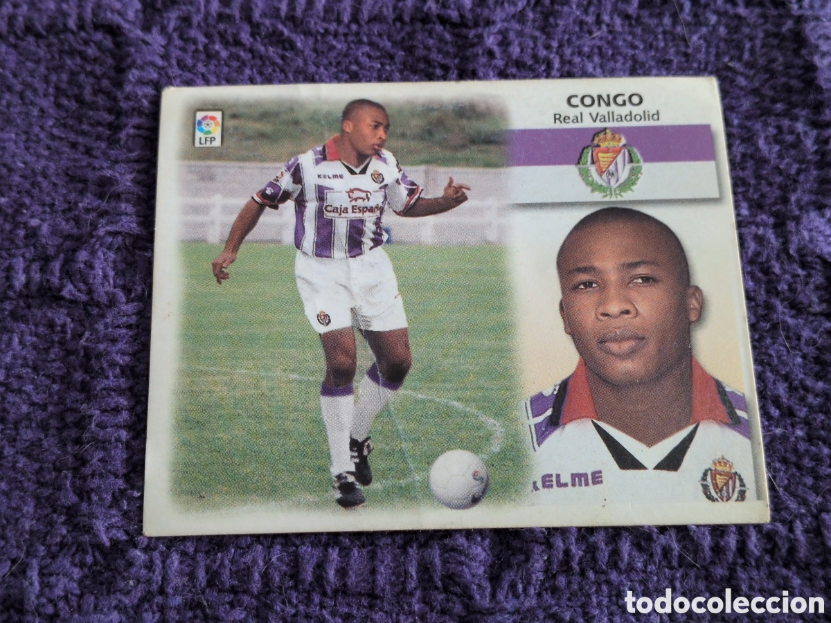 Figurine di Calcio: CONGO VALLADOLID FICHAJE 1 BIS LIGA ESTE 1999/00 99 00 NUNCA PEGADO SIN PEGAR