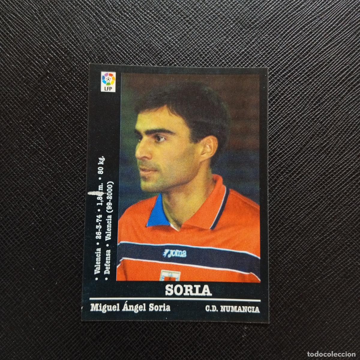Cromos de f&uacute;tbol: 278 SORIA NUMANCIA PANINI 00 01 CROMO FUTBOL LIGA 2000 2001 - SIN PEGAR - A23 PG28