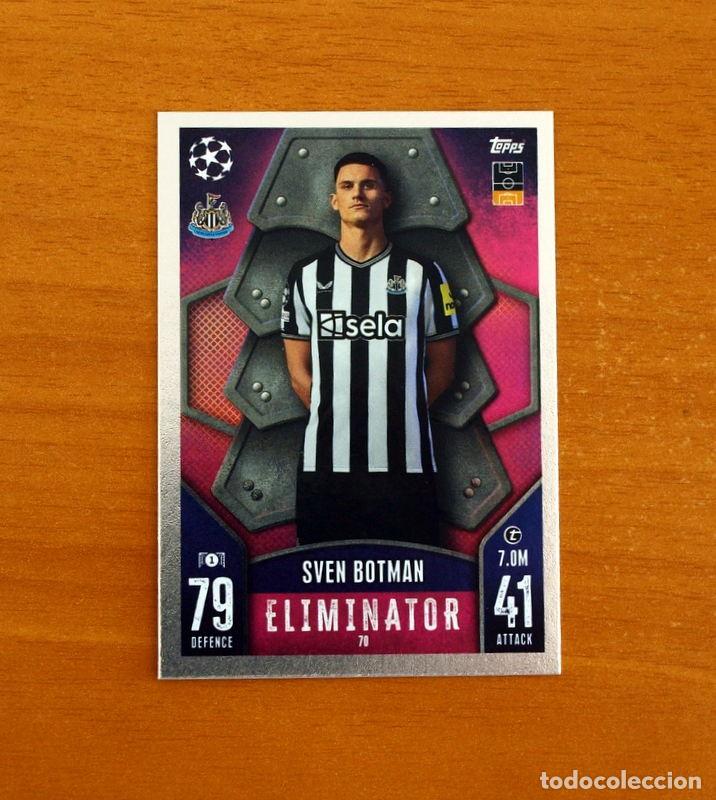 Cromos de f&uacute;tbol: Newcastle United -N&ordm; 70 Sven Botman -Eliminator -Topps Match Attax Trading Card Game-2023-2024-23-24