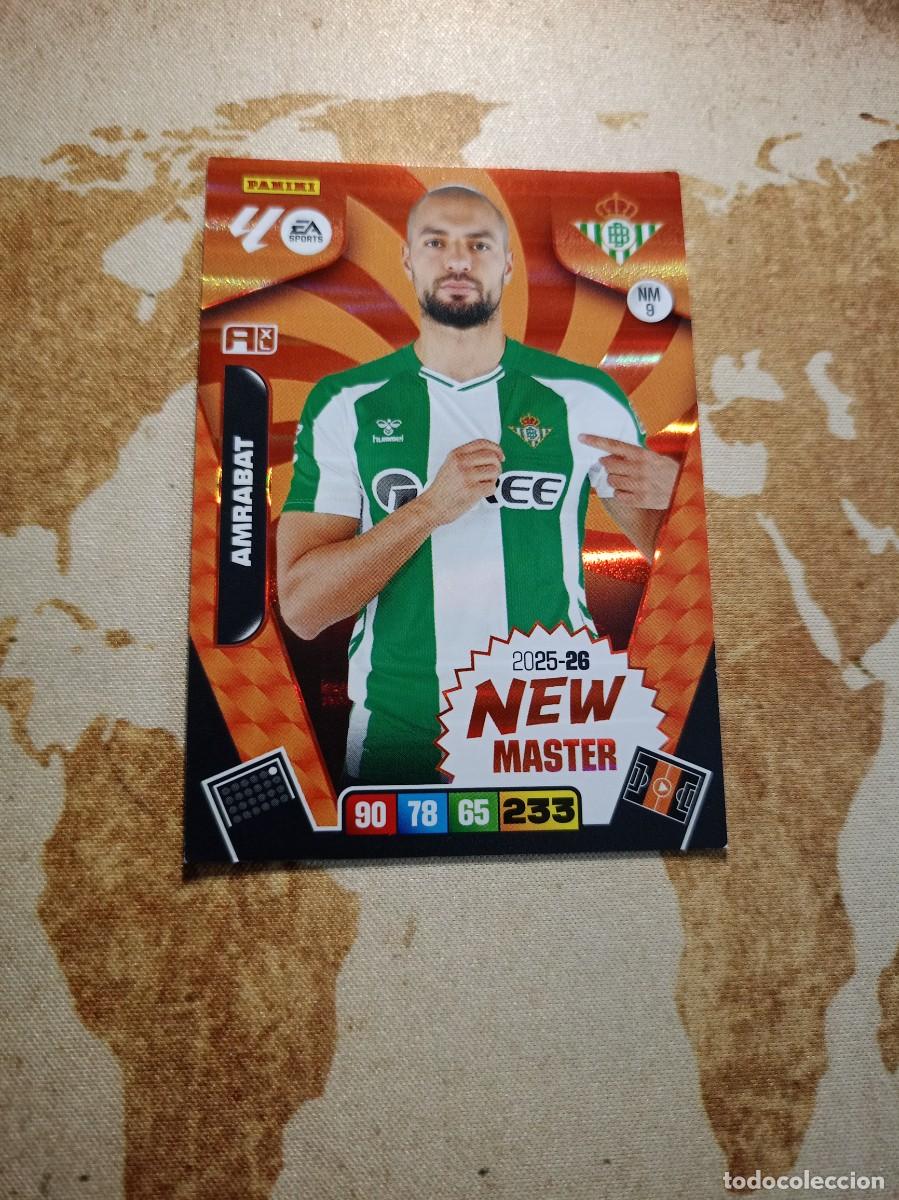 Cromos de f&uacute;tbol: # New master 9 AMRABAT Adrenalyn 2025-26