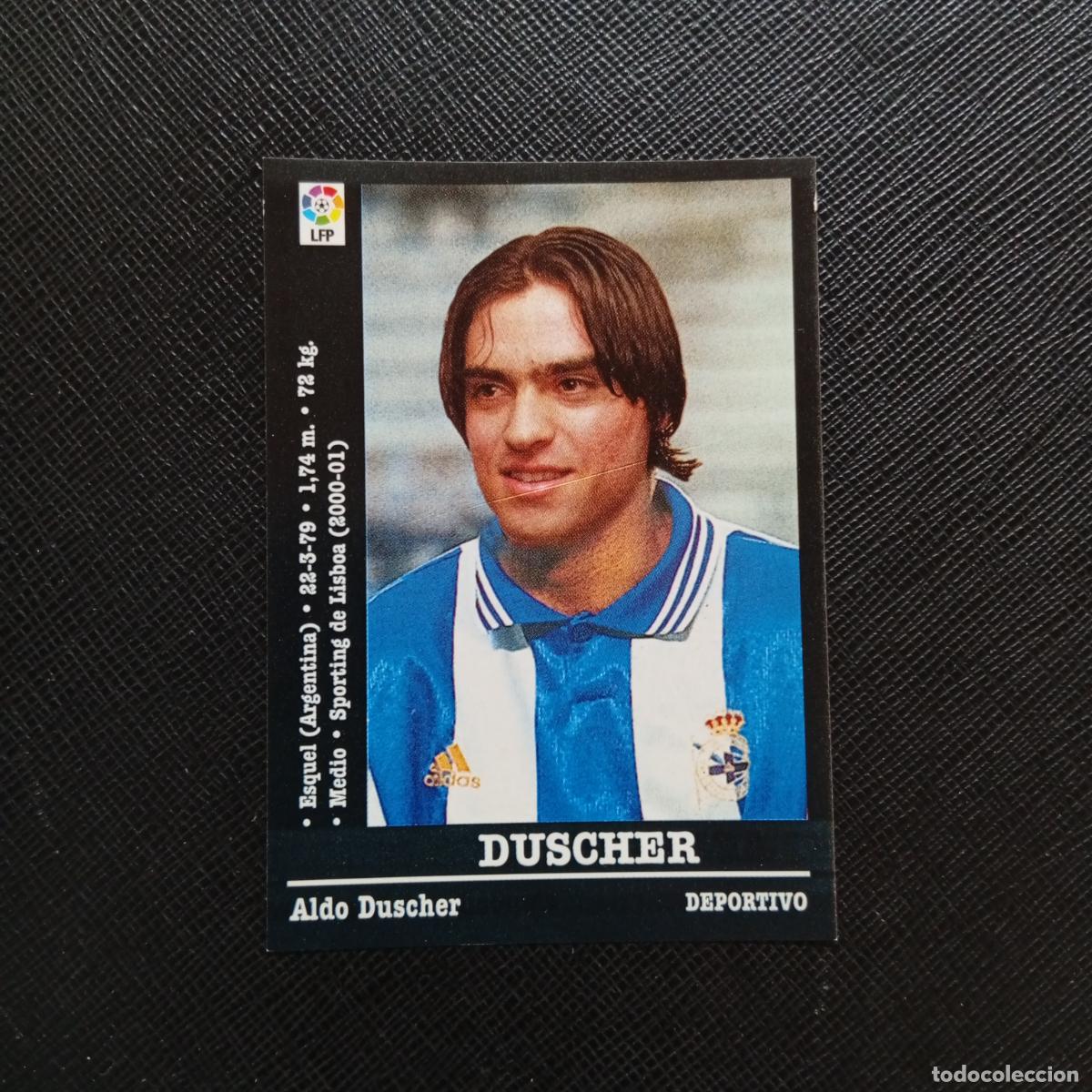 Cromos de f&uacute;tbol: DUSCHER DEPORTIVO PANINI 00 01 CROMO FUTBOL LIGA 2000 2001 - SIN PEGAR - A23 PG28 ULTIMO FICHAJE