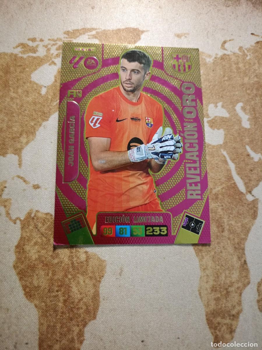 Cromos de f&uacute;tbol: # Edici&oacute;n limitada JOAN GARC&Iacute;A REVELACI&Oacute;N ORO Adrenalyn 2025-26