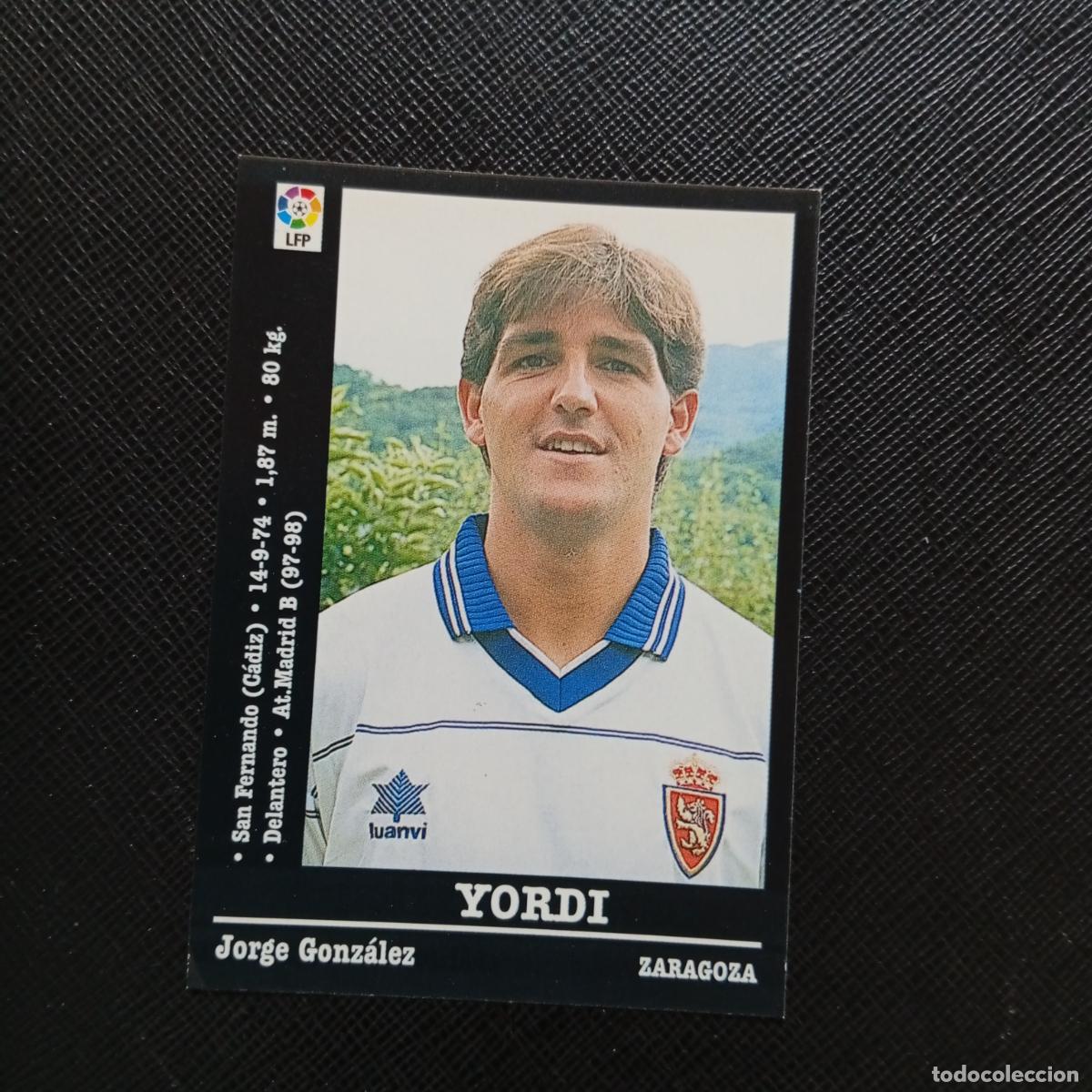 Cromos de f&uacute;tbol: 67 YORDI ZARAGOZA PANINI 00 01 CROMO FUTBOL LIGA 2000 2001 - SIN PEGAR - A23 PG37