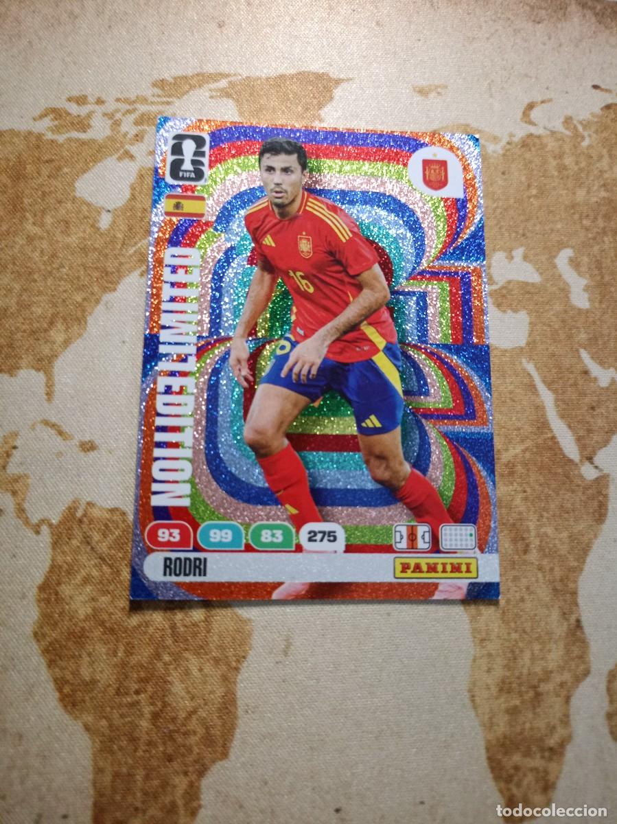 Cromos de f&uacute;tbol: # Limited edition RODRI Adrenalyn WORLD cup 2026