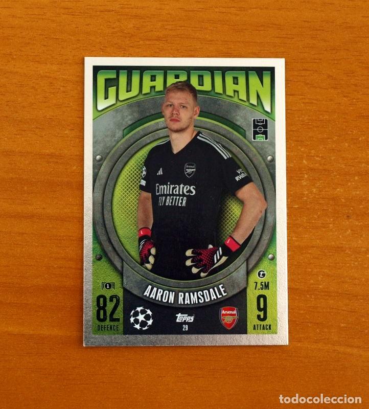 Cromos de f&uacute;tbol: Arsenal -N&ordm; 29 aaron Ramsdale -Guardian -Topps Match Attax Trading Card Game-2023-2024-23-24