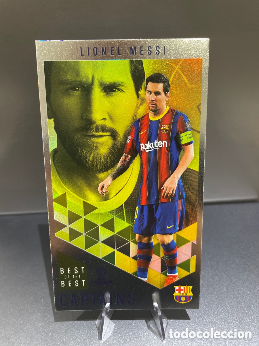 Cromos de f&uacute;tbol: Messi 166 Captains Best of the Best UCL 2020-21 Topps FC Barcelona