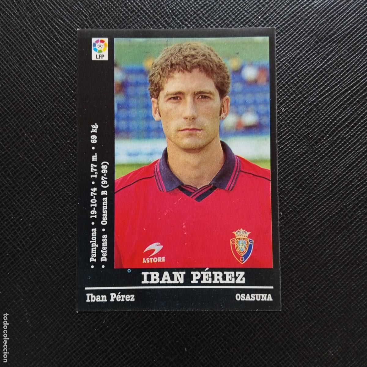 Cromos de f&uacute;tbol: 313 IBAN PEREZ OSASUNA PANINI 00 01 CROMO FUTBOL LIGA 2000 2001 - SIN PEGAR - A23 PG37