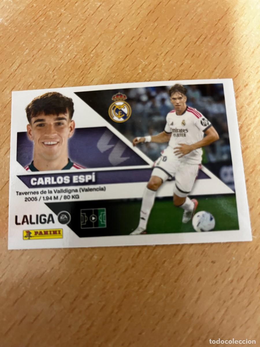 Cromos de f&uacute;tbol: LIGA ESTE 2026 2027 26 27 PANINI N&ordm; 17 BIS 17BIS CARLOS ESPI REAL MADRID COLOCA