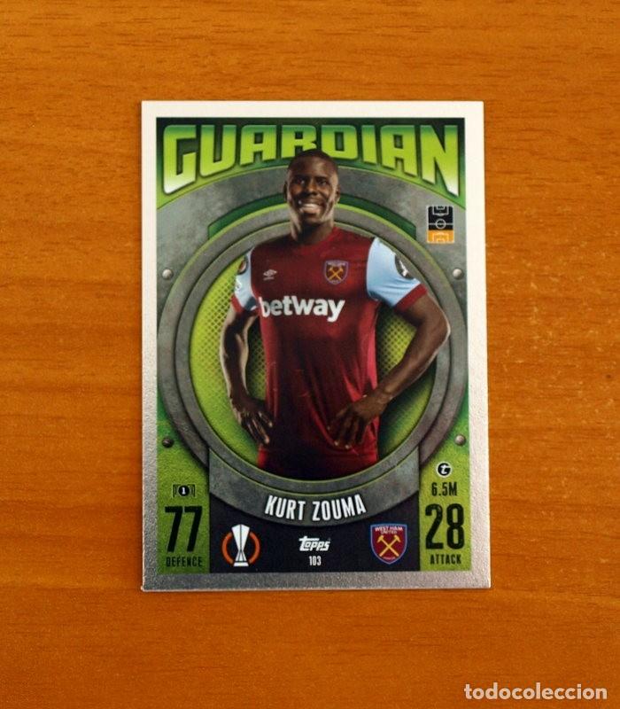 Cromos de f&uacute;tbol: West Ham United -N&ordm; 103 Kurt Zouma -Guardian -Topps Match Attax Trading Card Game-2023-2024