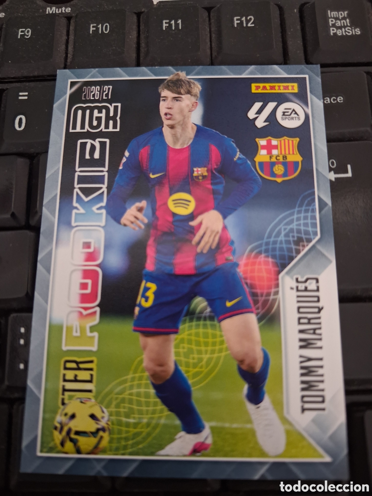 Cromos de f&uacute;tbol: Tommy Marqu&eacute;s 420 Master Rookie Barcelona Megacracks 2026-27 Panini