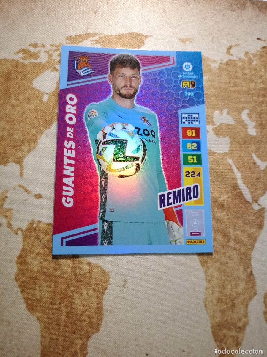 Cromos de f&uacute;tbol: Guantes de oro 390 REMIRO Adrenalyn 2022-23