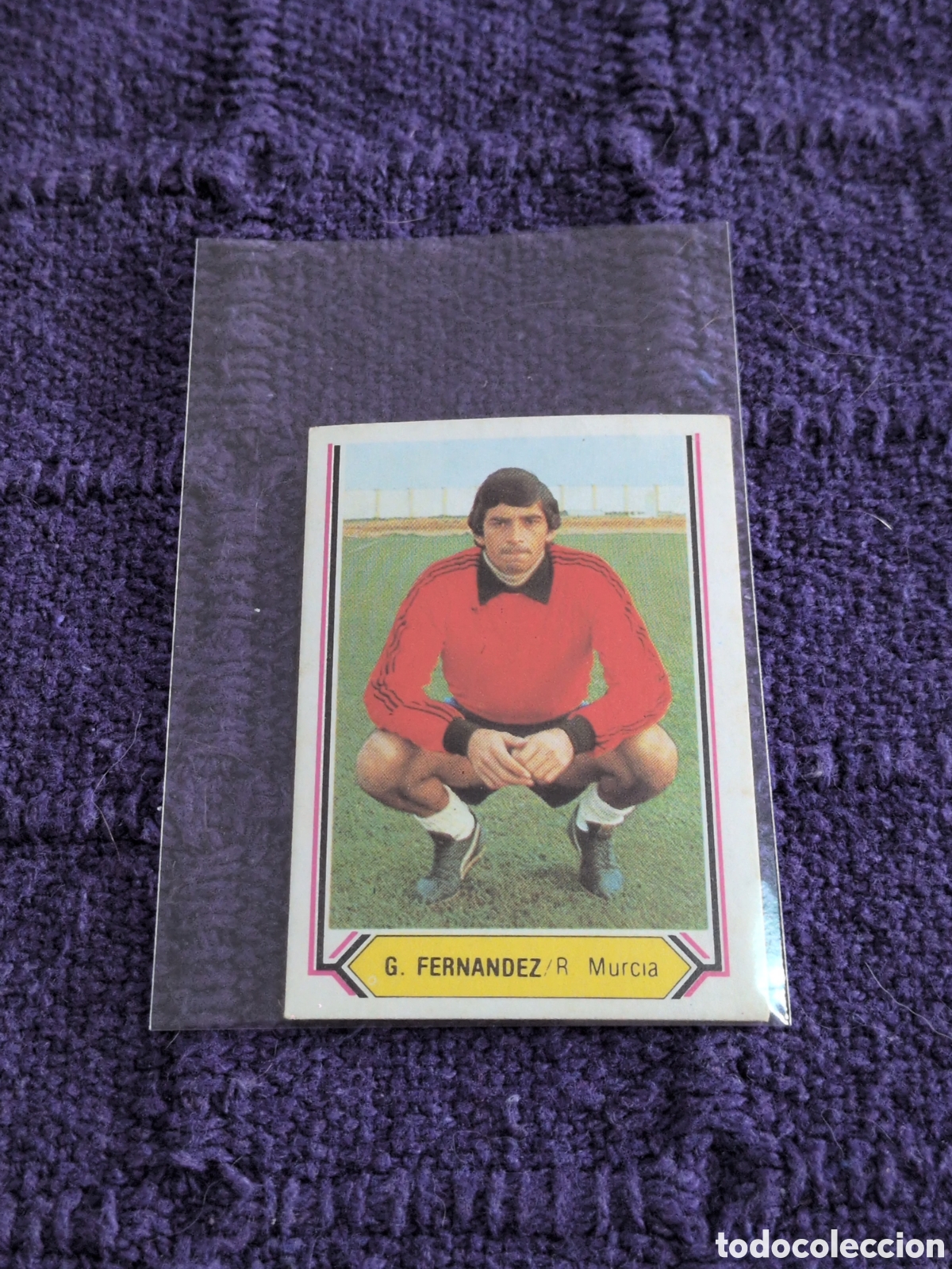 Fu&szlig;ball-Sticker: ED. ESTE 80-81 U.F N&ordm;4 G.FERNANDEZ ( MURCIA ) NUEVO SIN PEGAR