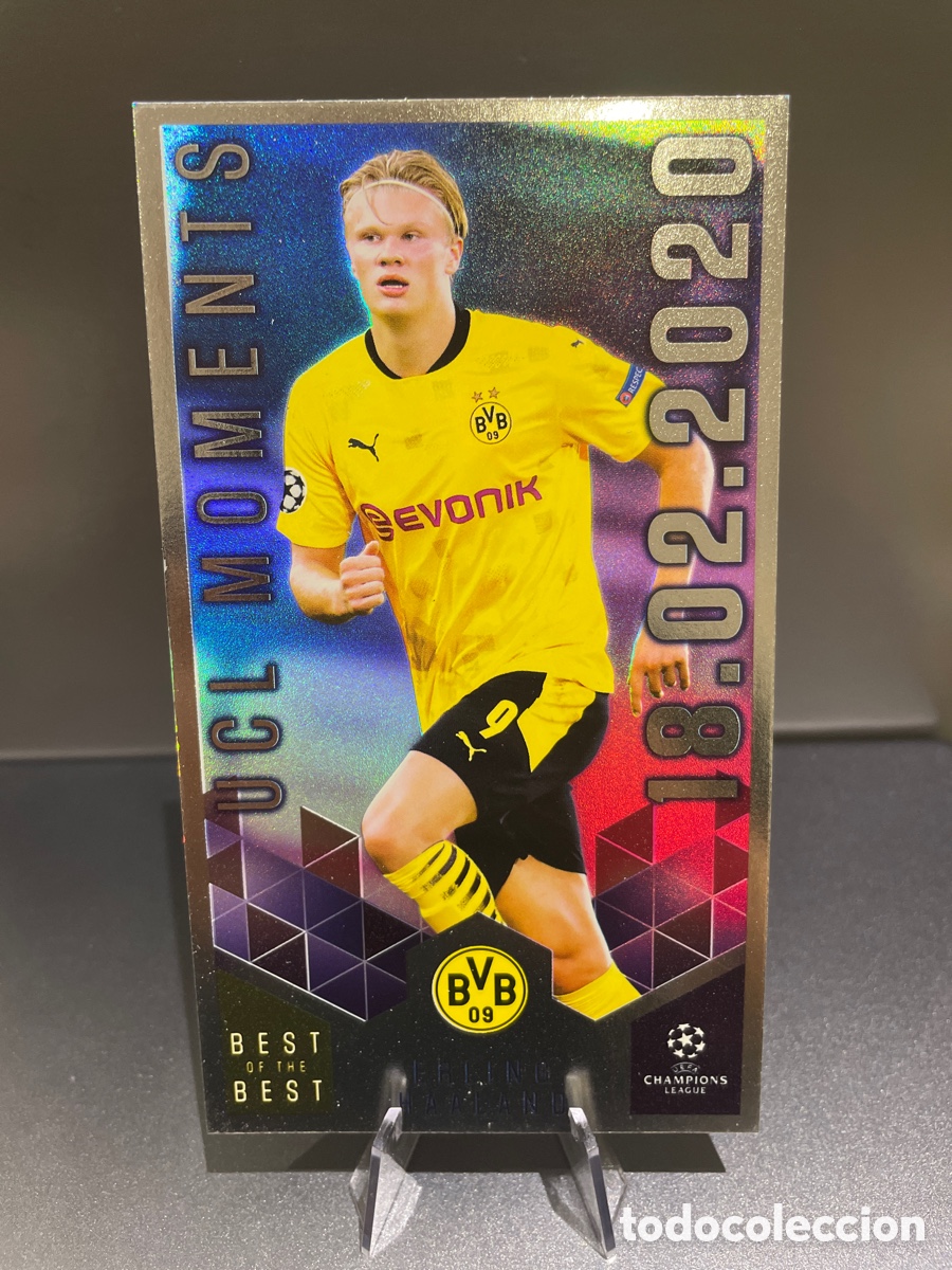 Fu&szlig;ball-Sticker: Haaland 153 UCL Moments Best of the Best UCL 2020-21 Topps