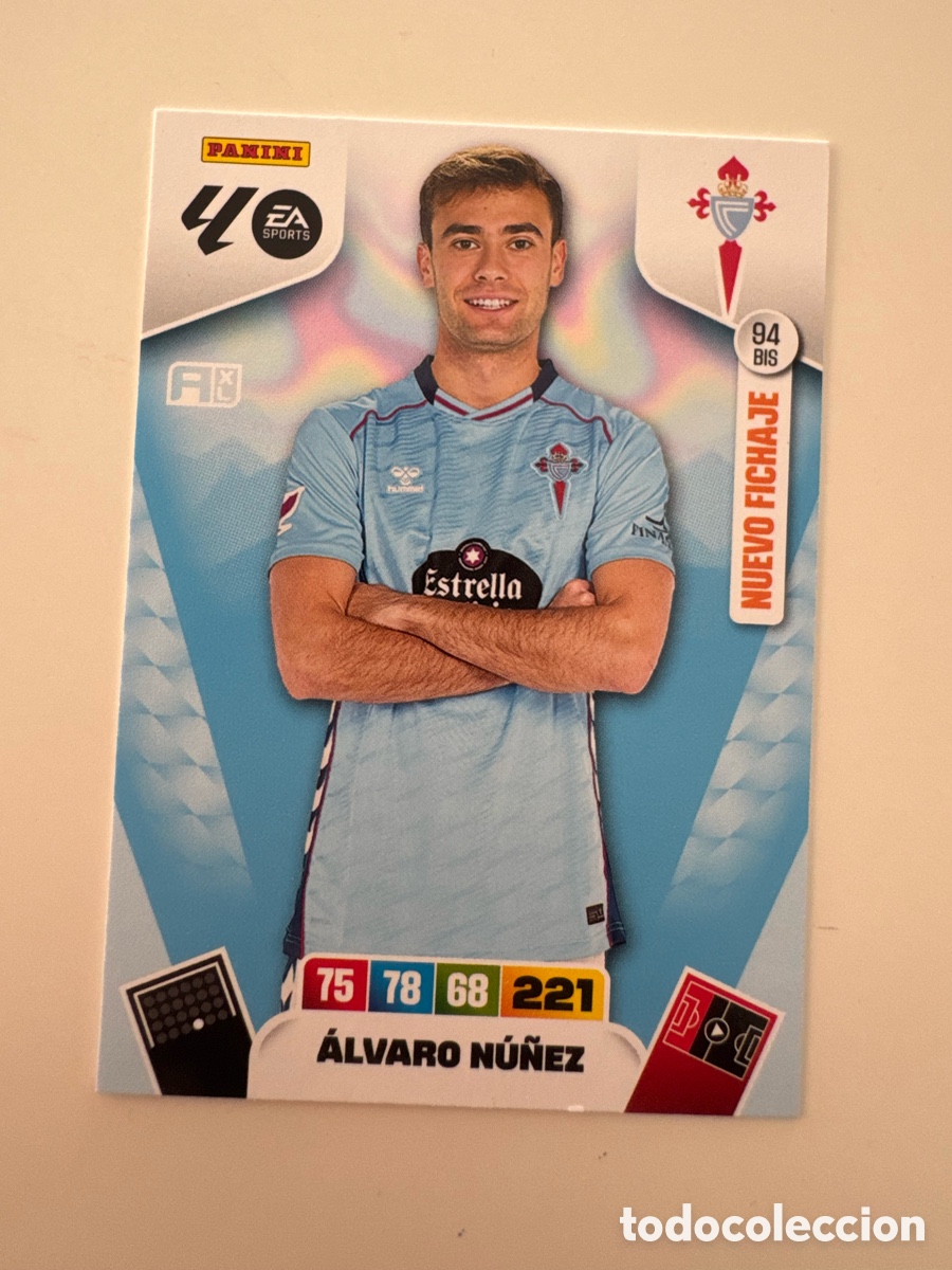 Cromos de f&uacute;tbol: PANINI ADRENALYN XL LIGA 2025-2026 25-26 &ndash; Alvaro Nu&ntilde;ez Celta N&ordm; 94 BIS
