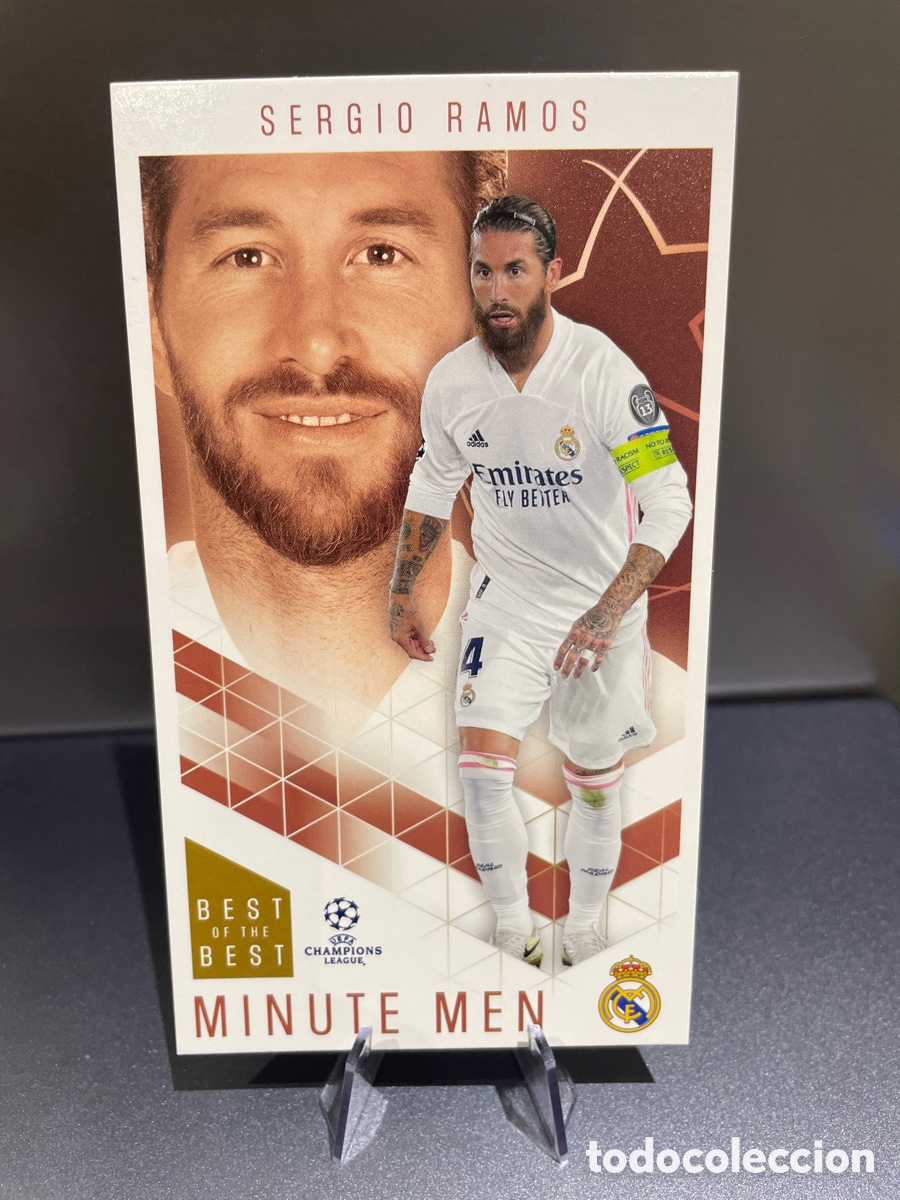Fu&szlig;ball-Sticker: Sergio Ramos 69 Minute Men Best of the Best 2020-21 2020 2021 Topps Real Madrid