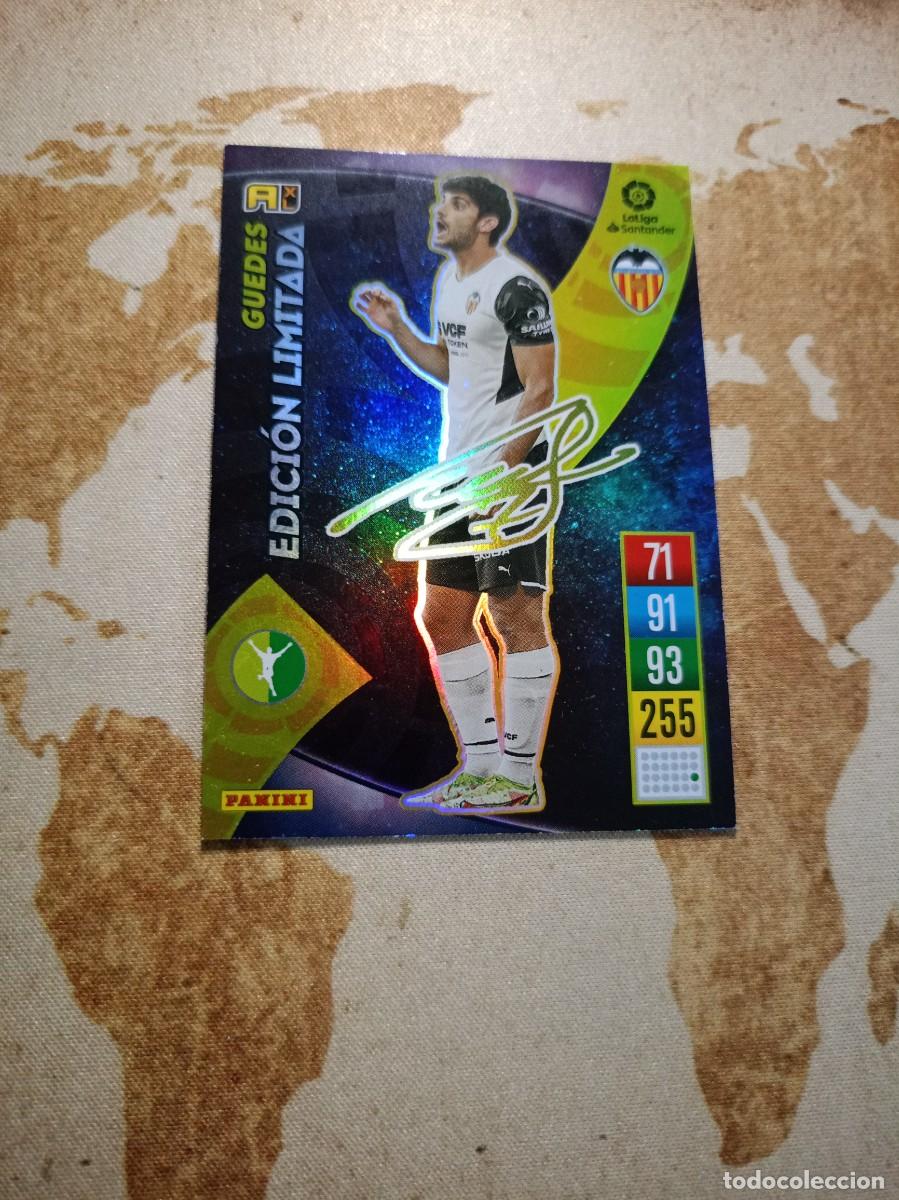Cromos de f&uacute;tbol: Edici&oacute;n limitada firmada GUEDES Adrenalyn 2021-22