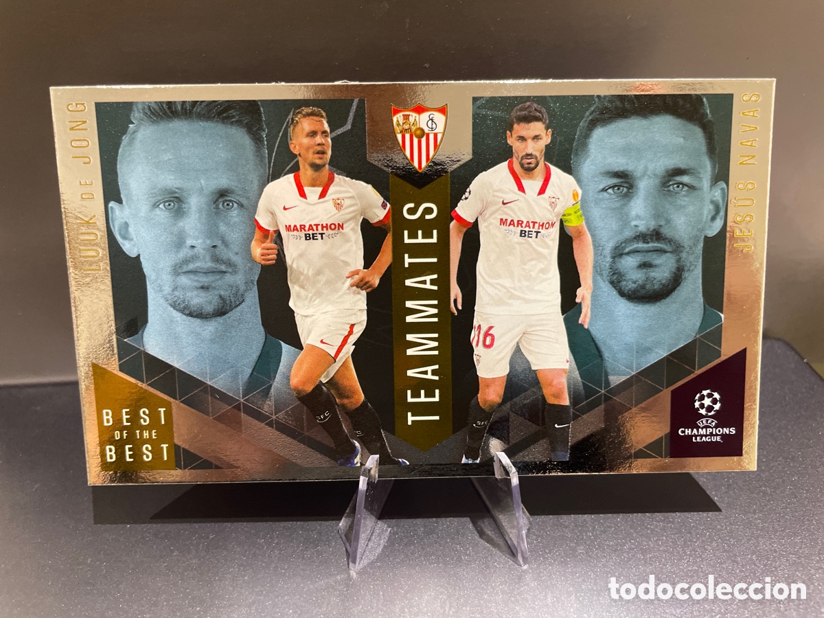 Fu&szlig;ball-Sticker: De Jong Jesus Navas 150 Teammates Best of the Best UCL 2020-21 Topps Sevilla