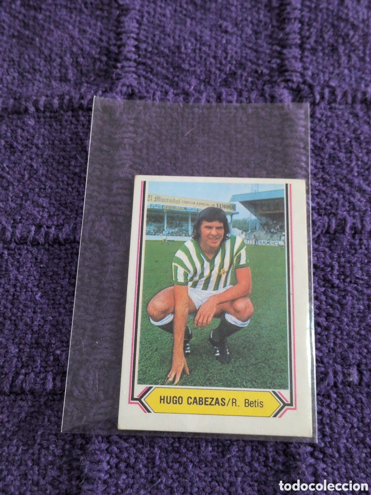 Fu&szlig;ball-Sticker: HUGO CABEZAS BETIS LIGA ESTE 1980/81 80 81 NUNCA PEGADO SIN PEGAR