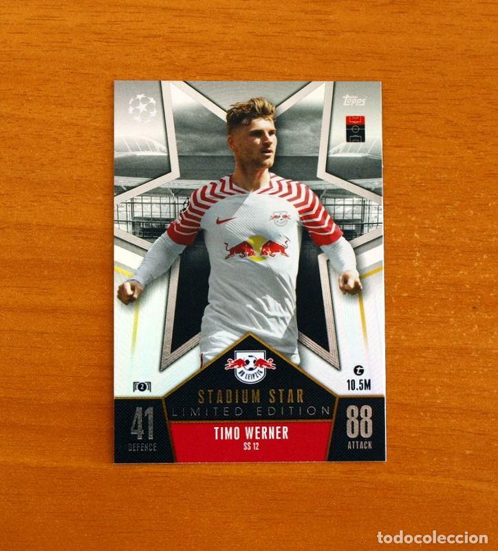 Football Stickers: Leipzig -N&ordm; SS 12 Timo Werner -Stadium Star-Topps Match Attax Trading Card Game-2023-2024