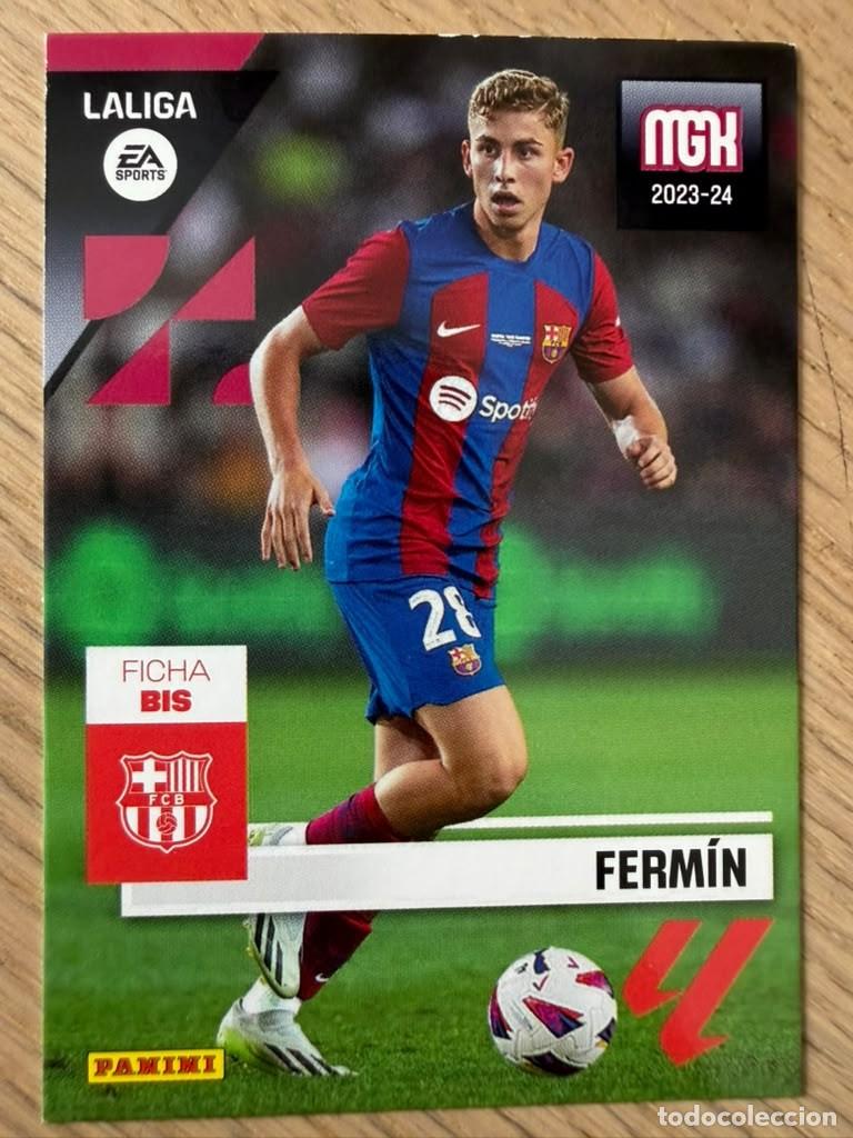 Cromos de f&uacute;tbol: 106 BIS COLOCA FERMIN BARCELONA 23 24 2023 2024 LIGA EA SPORT PANINI MEGACRACKS MGK CARD