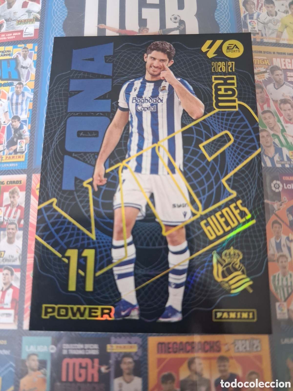 Cromos de f&uacute;tbol: Guedes 395P Zona Vip Real Sociedad Megacracks 2026-27 Panini