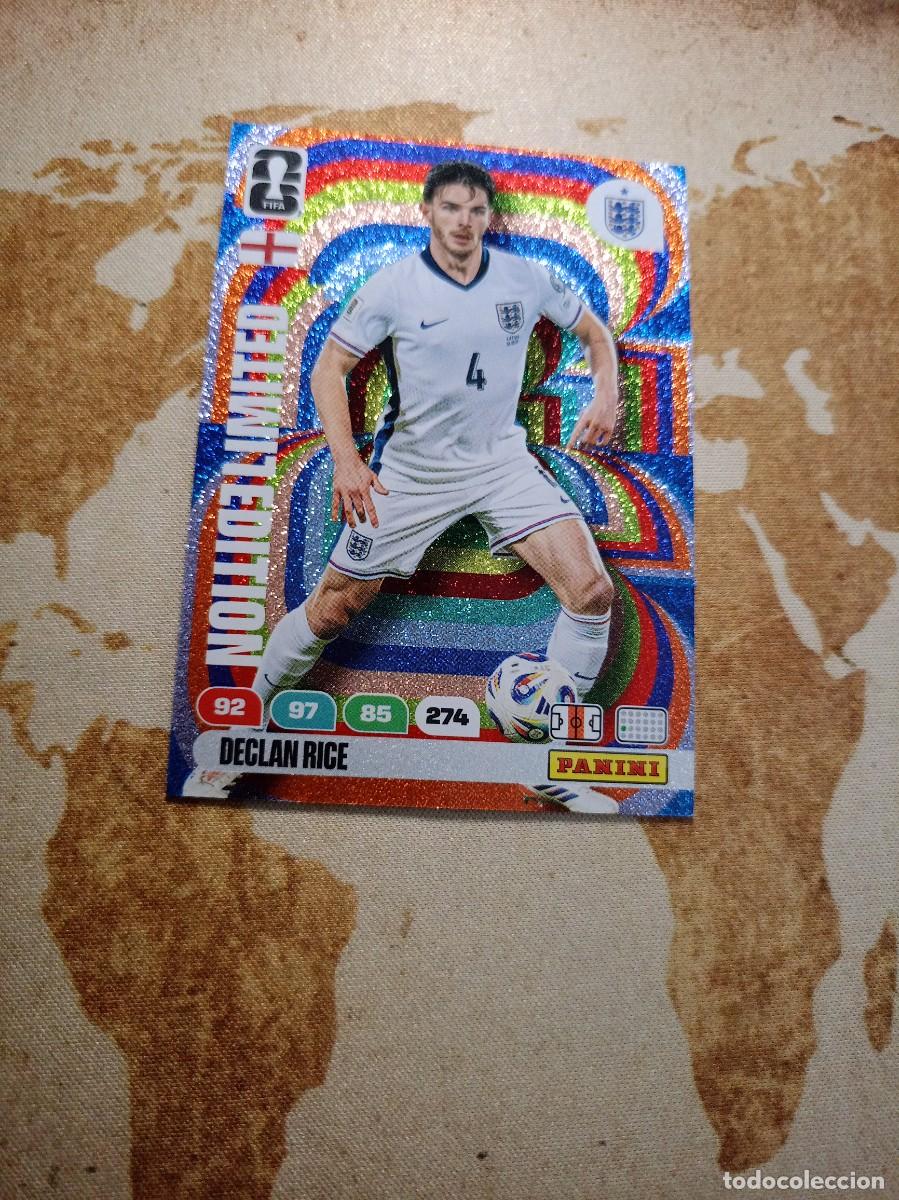 Cromos de f&uacute;tbol: Limited edition DECLAN RICE Adrenalyn WORLD Cup 2026