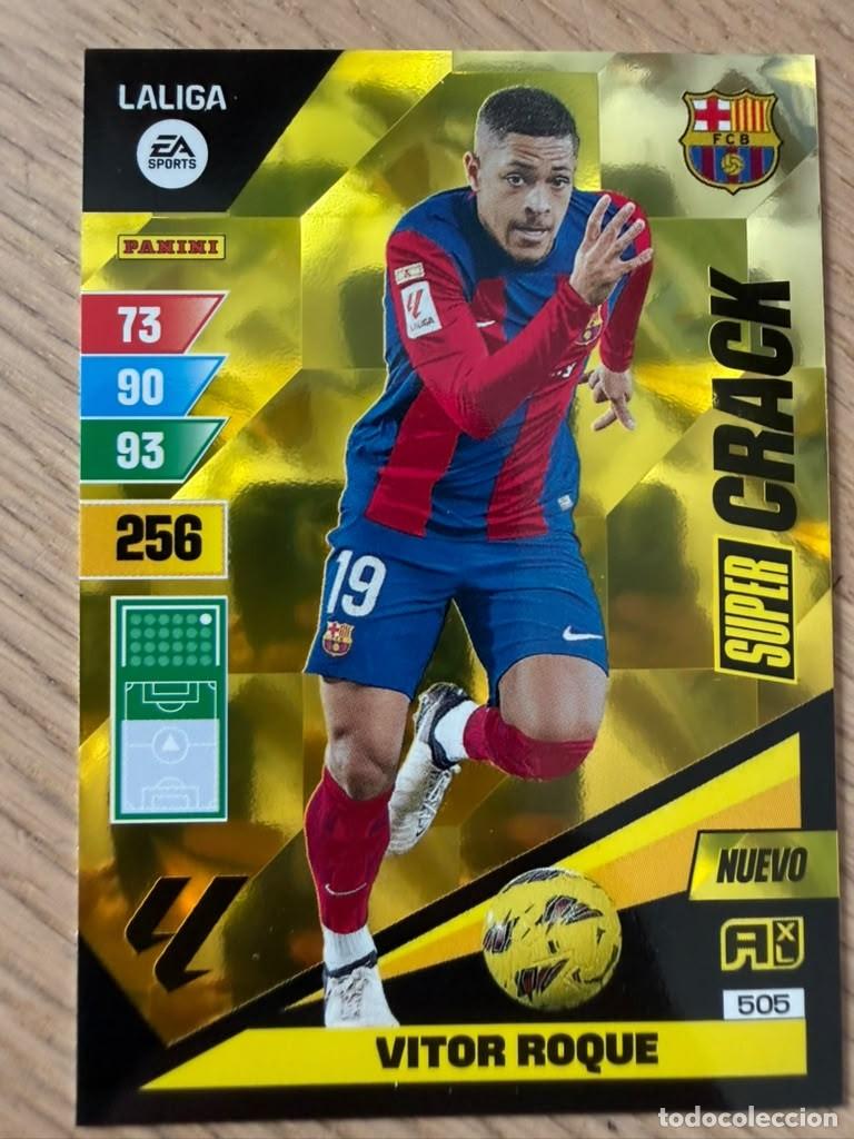 Cromos de f&uacute;tbol: 505 VITOR ROQUE SUPER CRACK BARCELONA 23 24 2023 2024 LIGA EA SPORT PANINI ADRENALYN XL CARD