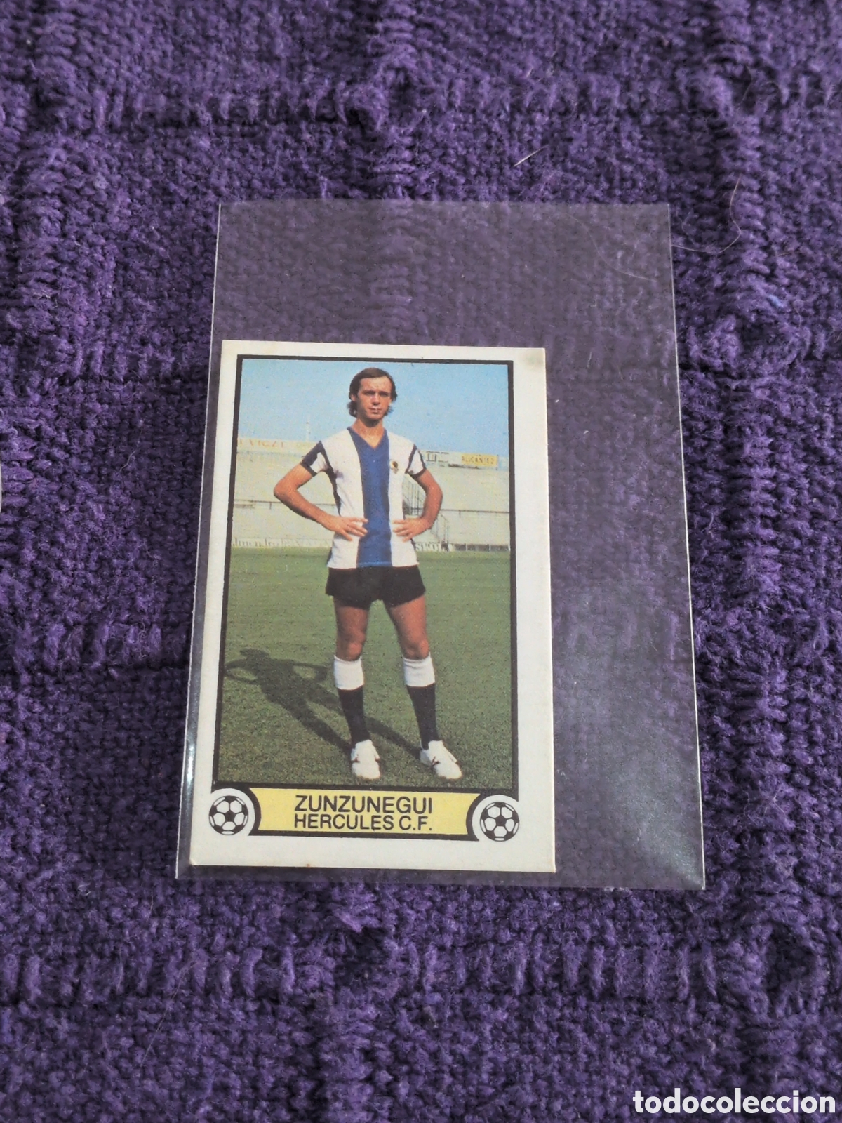 Fu&szlig;ball-Sticker: ZUNZUNEGUI ( HERCULES CF ) FICHAJE UF 27 EDICIONES ESTE 1979 - 1980 79 - 80 CROMO NUEVO NUNCA PEGADO