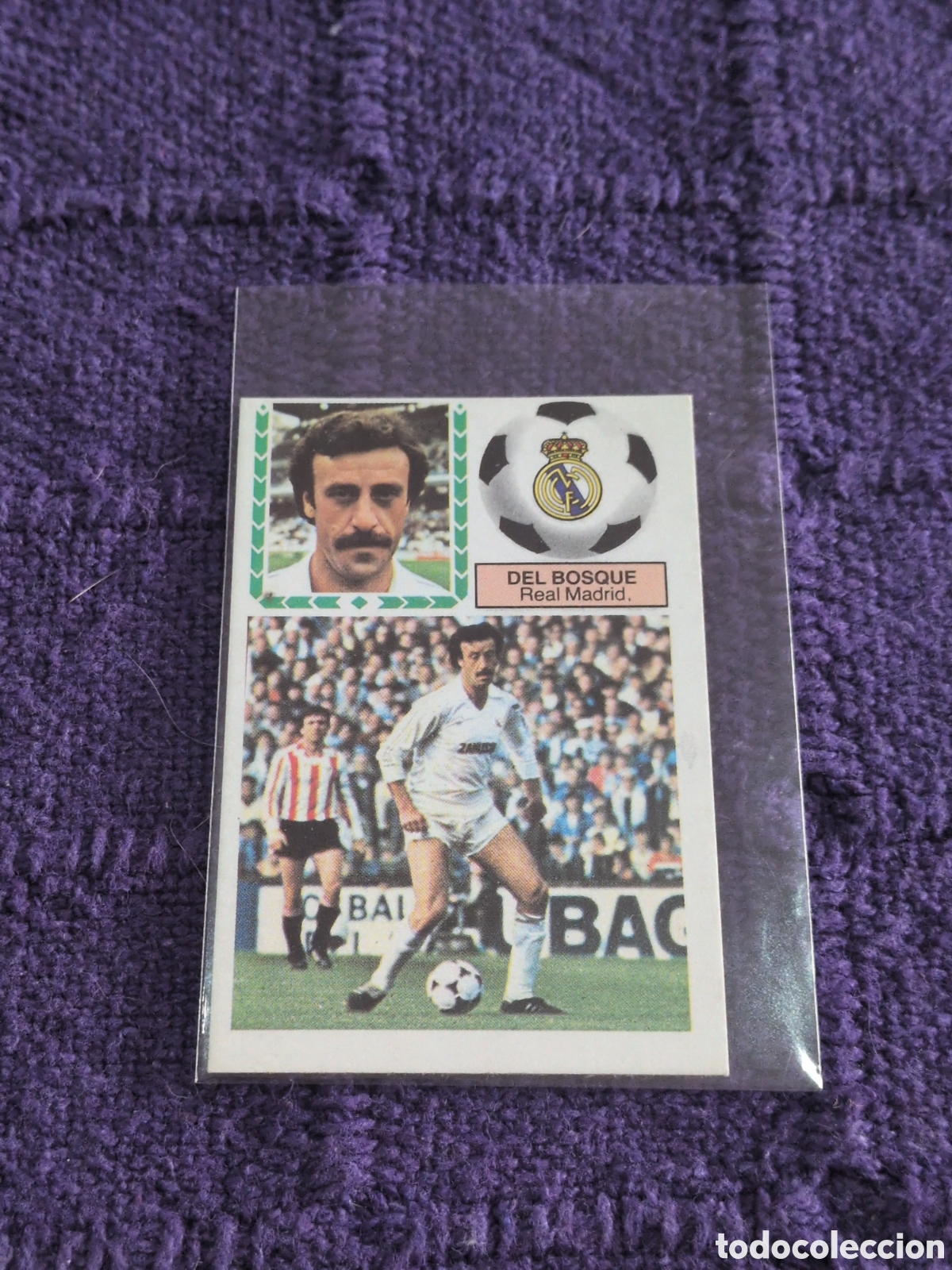 Fu&szlig;ball-Sticker: DEL BOSQUE REAL MADRID LIGA ESTE 1983 1984 83 84 SIN PEGAR NUNCA PEGADO