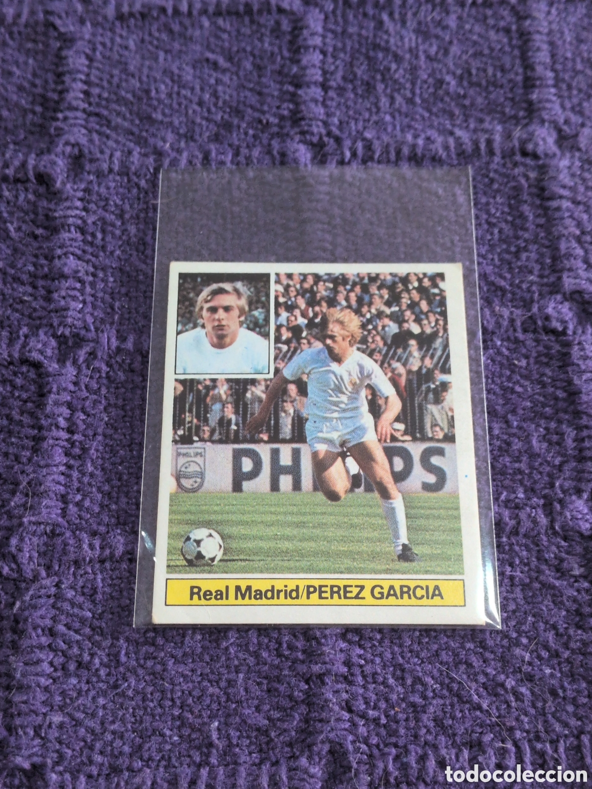 Fu&szlig;ball-Sticker: PEREZ GARCIA REAL MADRID LIGA ESTE 1981 1982 81 82 NUNCA PEGADO SIN PEGAR