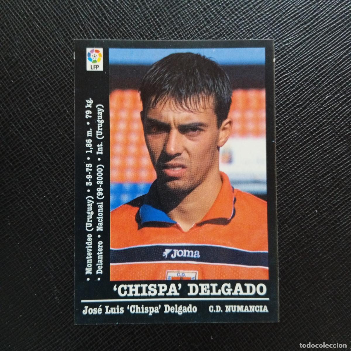 Cromos de f&uacute;tbol: 285 CHISPA DELGADO NUNANCIA PANINI 00 01 CROMO FUTBOL LIGA 2000 2001 - SIN PEGAR - A23 PG46