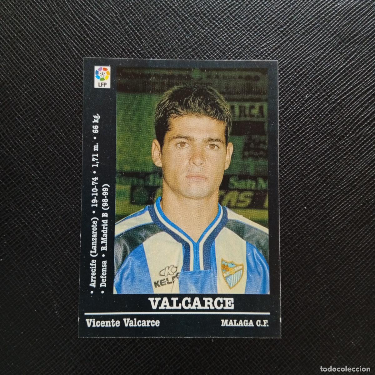 Cromos de f&uacute;tbol: 194 VALCARCE MALAGA PANINI 00 01 CROMO FUTBOL LIGA 2000 2001 - SIN PEGAR - A23 PG55