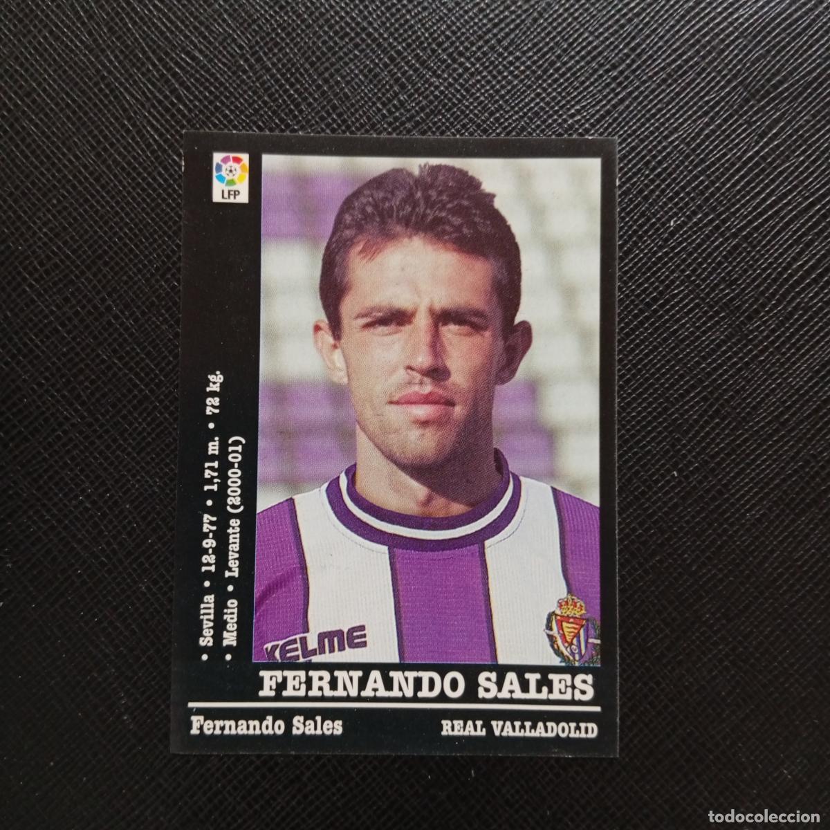 Cromos de f&uacute;tbol: 133A 133 FERNANDO SALES VALLADOLID PANINI 00 01 CROMO FUTBOL LIGA 2000 2001 - SIN PEGAR - A23 PG55