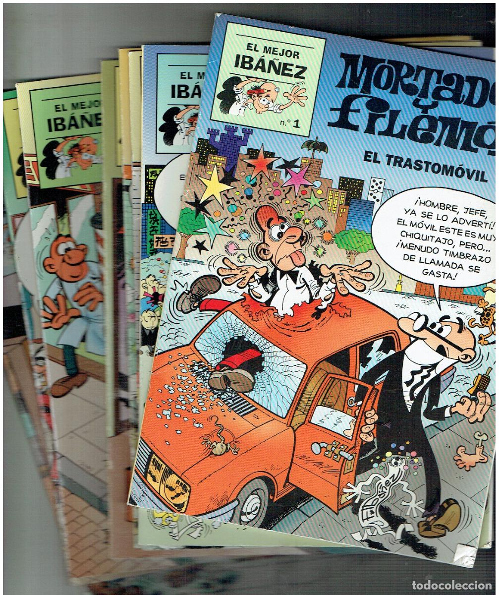 Cromos de f&uacute;tbol: EL MEJOR IBA&Ntilde;&Eacute;Z. MORTADELO Y FILEM&Oacute;N.&iexcl;&iexcl;COMPLETA!!. 6 NROS. EDC. PRIMERA PLANA, 1999. RF.B/39.3 RUM.
