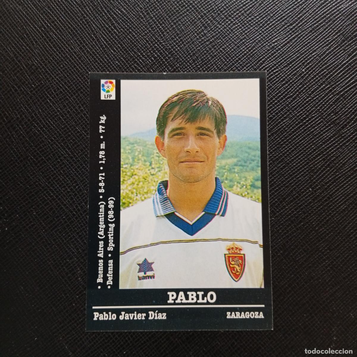 Cromos de f&uacute;tbol: 54 PABLO ZARAGOZA PANINI 00 01 CROMO FUTBOL LIGA 2000 2001 - SIN PEGAR - A23 PG73