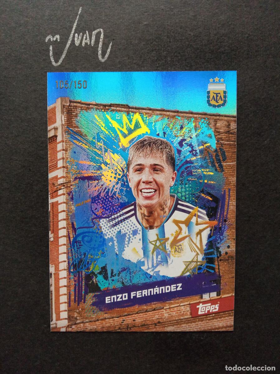 Cromos de f&uacute;tbol: NUMERADA #/150 BLOCK ENZO FERNANDEZ CHELSEA ⚽ TOPPS &reg; TEAM SET ARGENTINA FIFA WORLD CUP 2026 26