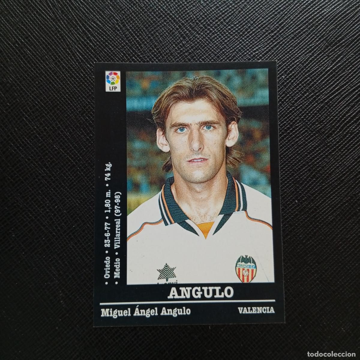 Cromos de f&uacute;tbol: 46 ANGULO VALENCIA PANINI 00 01 CROMO FUTBOL LIGA 2000 2001 - SIN PEGAR - A23 PG73