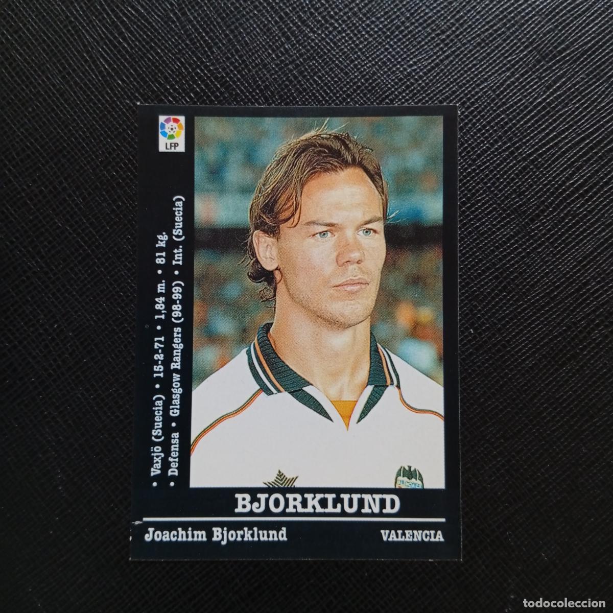 Cromos de f&uacute;tbol: 40 BJORKLUND VALENCIA PANINI 00 01 CROMO FUTBOL LIGA 2000 2001 - SIN PEGAR - A23 PG82