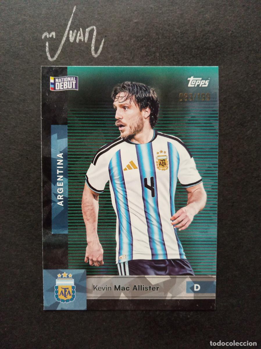 Cromos de f&uacute;tbol: NUMERADA #/199 KEVIN MAC ALLISTER UNION ST GILLOISE ⚽ TOPPS &reg; TEAM SET ARGENTINA FIFA WORLD CUP 2026