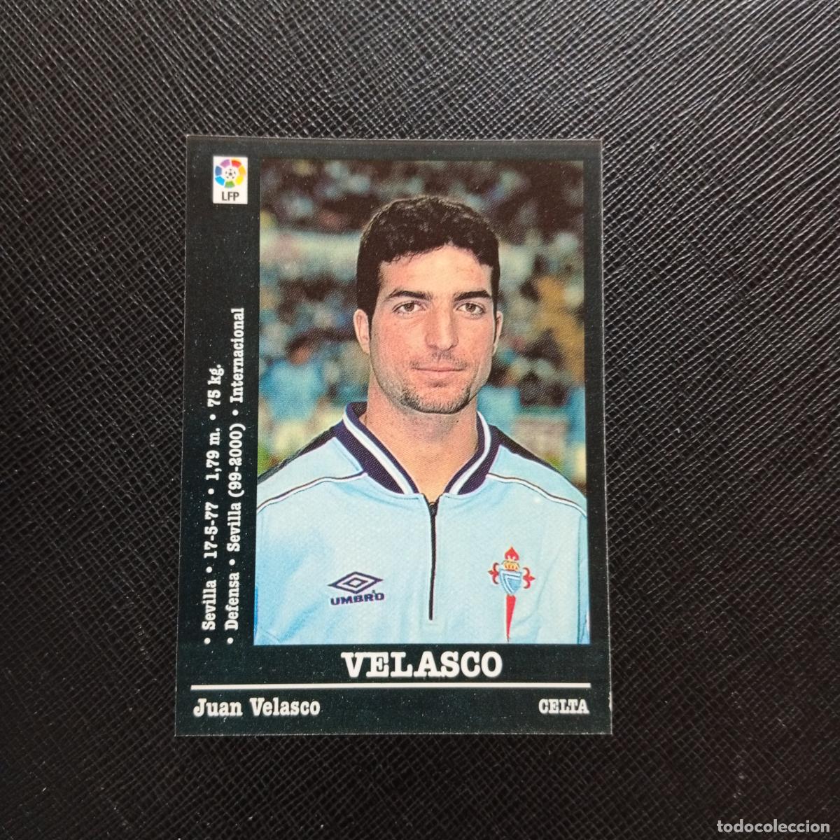 Cromos de f&uacute;tbol: 105 VELASCO CELTA PANINI 00 01 CROMO FUTBOL LIGA 2000 2001 - SIN PEGAR - A23 PG82