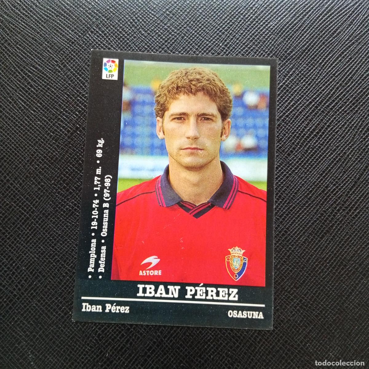 Cromos de f&uacute;tbol: 313 IBAN PEREZ OSASUNA PANINI 00 01 CROMO FUTBOL LIGA 2000 2001 - SIN PEGAR - A23 PG91