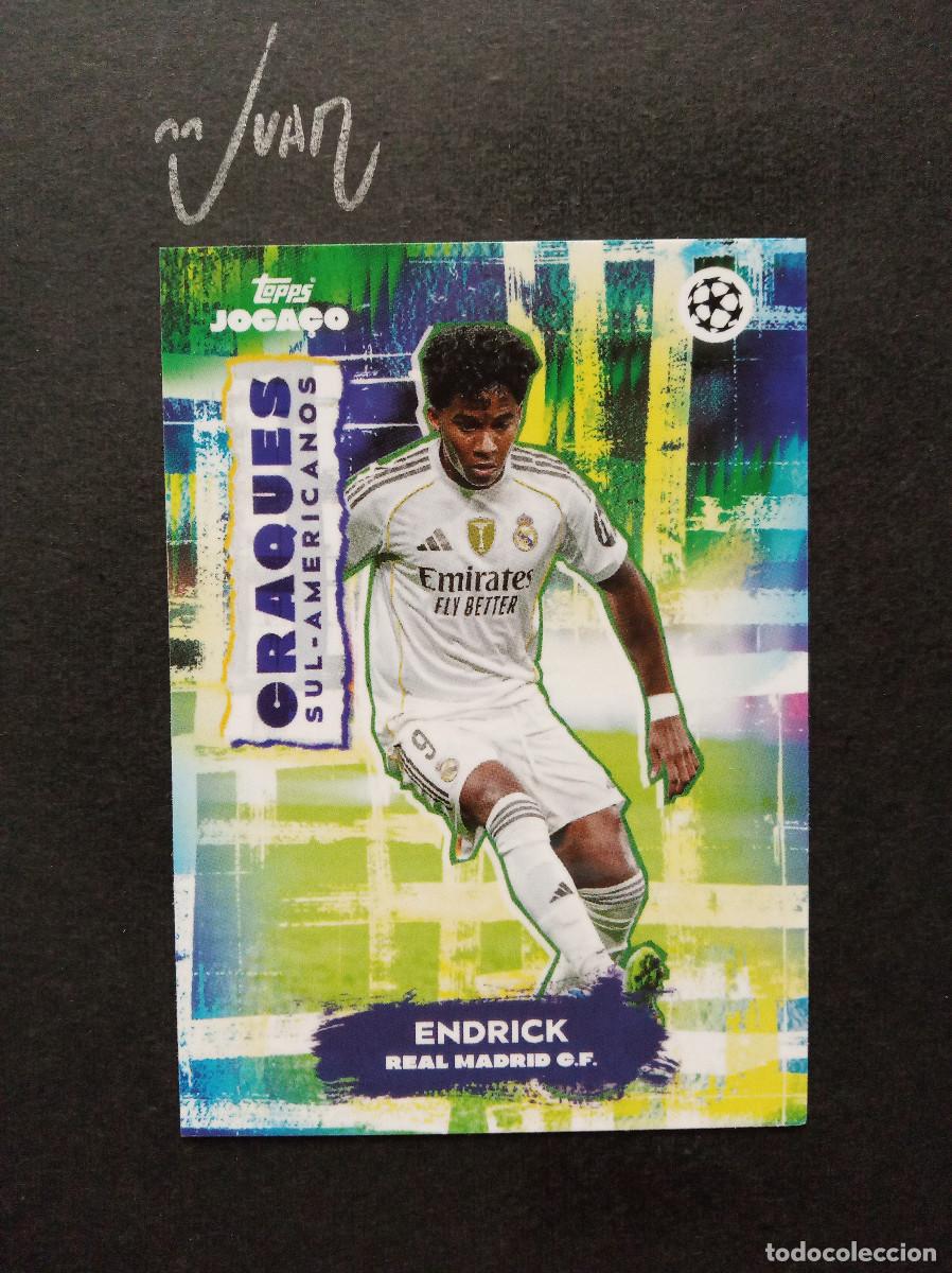 Cromos de f&uacute;tbol: CRAQUES SUL AMERICANOS ENDRICK REAL MADRID ⚽ TOPPS &reg; JOGA&Ccedil;O BRASIL 2025 2026 25 26 NUEVO