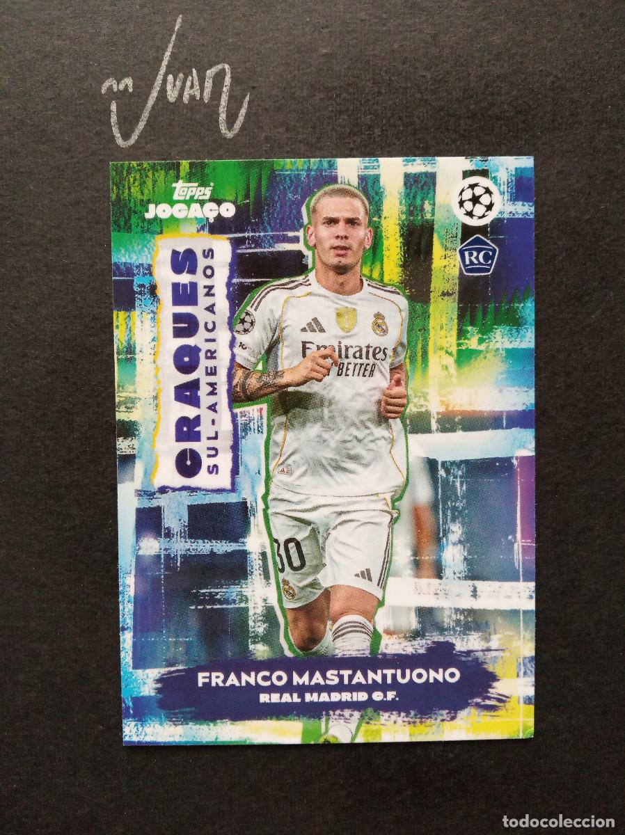 Football Stickers: CRAQUES SUL AMERICANOS ROOKIE MASTANTUONO REAL MADRID ⚽ TOPPS &reg; JOGA&Ccedil;O BRASIL 2025 2026 25 26 NUEVO