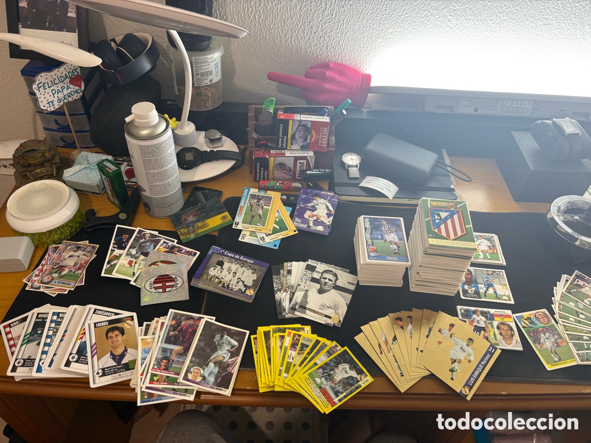 Cromos de f&uacute;tbol: Lote 724 cromos A&ntilde;os 1990 &bull; Diferentes a&ntilde;os y Editoriales