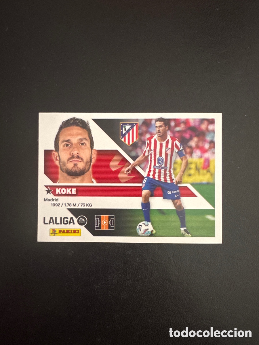 Cromos de f&uacute;tbol: KOKE ATL&Eacute;TICO DE MADRID NUMERO 11 LIGA ESTE 2026 2027